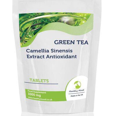 Té verde, tabletas de 1000 mg (1), paquete de recarga de 30 tabletas