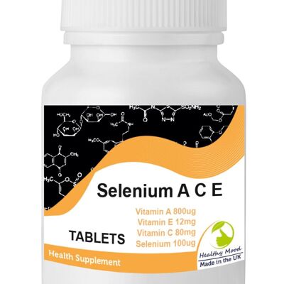 Paquete de 7 muestras de tabletas de selenio A C E