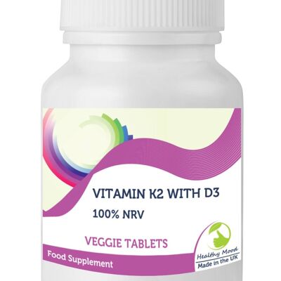 Vitamin K2 mit D3 Tabletten 90 Tabletten FLASCHE