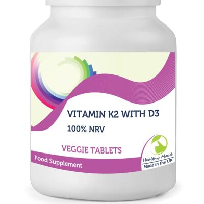 Vitamin K2 with D3 Tablets 90 Tablets BOTTLE