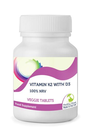 Vitamine K2 avec D3 Comprimés 180 Comprimés FLACON