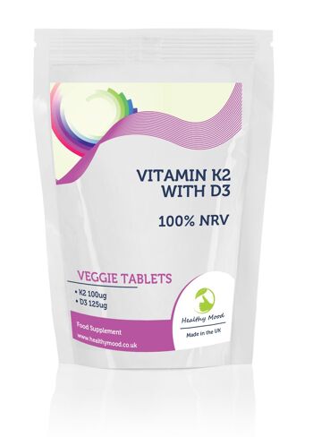 Vitamine K2 avec D3 Comprimés Recharge 1000 Comprimés 1