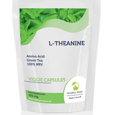 L-teanina 250 mg cápsulas 60 comprimidos paquete de recarga