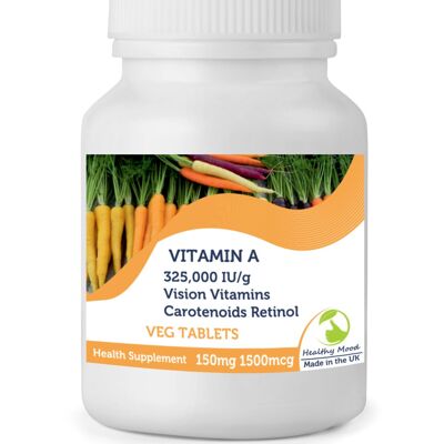 Vitamine A 150mg 325,000 UI/g Comprimés