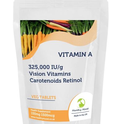 Vitamin A 150mg 325,000 IU/g Tablets 90 Tablets Refill Pack
