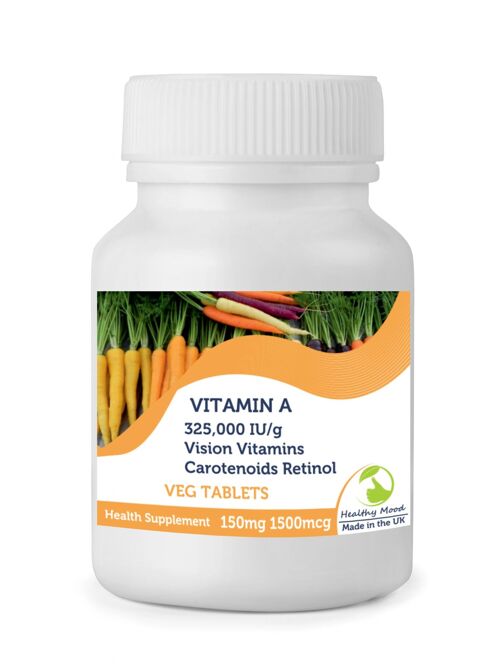 Vitamin A 150mg 325,000 IU/g Tablets 180 Tablets Refill Pack
