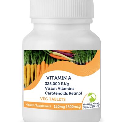 Vitamine A 150 mg 325,000 UI/g Comprimés 180 Comprimés Recharge
