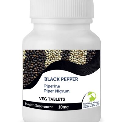 Tabletas de pimienta negra de 10 mg