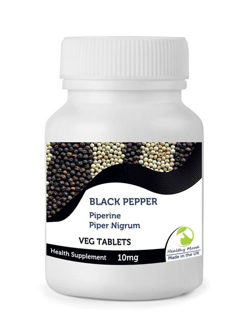 Black Pepper 10mg Tablets 30 Tablets BOTTLE
