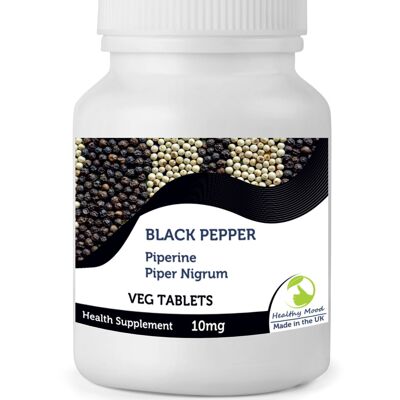 Black Pepper 10mg Tablets 120 Tablets BOTTLE