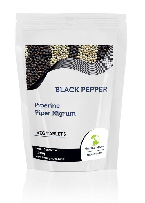 Black Pepper 10mg Tablets 500 Tablets Refill Pack