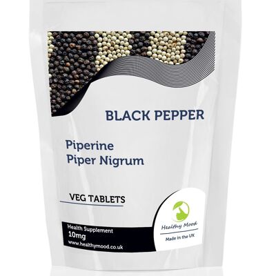 Black Pepper 10mg Tablets 500 Tablets Refill Pack