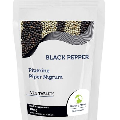 Black Pepper 10mg Tablets 1000 Tablets Refill Pack