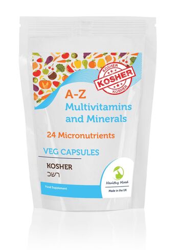 A-Z Multivitamines et Minéraux Capsules Vegan 180 Capsules FLACONS 3