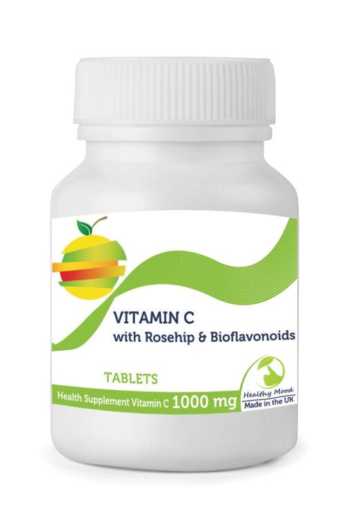 Vitamin C with Rosehip Bioflavonoids Tablets 1000mg 30 Tablets BOTTLE