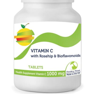 Vitamin C with Rosehip Bioflavonoids Tablets 1000mg 30 Tablets BOTTLE