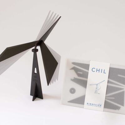Christmas gift - CHIL puzzle black - balancing bird mobile