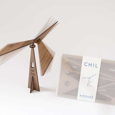 Regalo de Navidad - CHIL rompecabezas de nogal - móvil pájaro en equilibrio