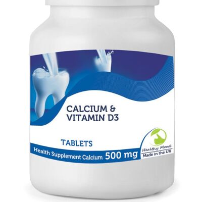 Calcium with Vitamin D3 Tablets 500mg 90 Tablets BOTTLE
