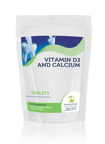 Calcium avec Vitamine D3 Comprimés 500mg 7 Exemples de Comprimés 2