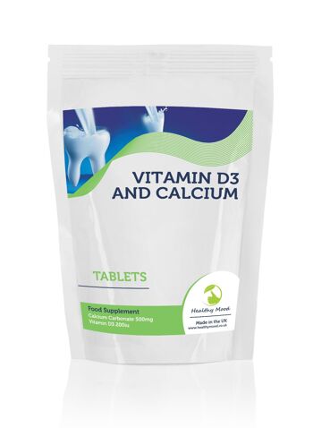 Calcium avec Vitamine D3 Comprimés 500mg Recharge 30 Comprimés 1