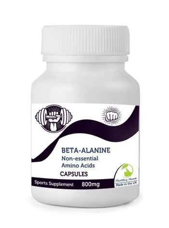 Gélules de Bêta-Alanine 800mg 60 Gélules FLACON