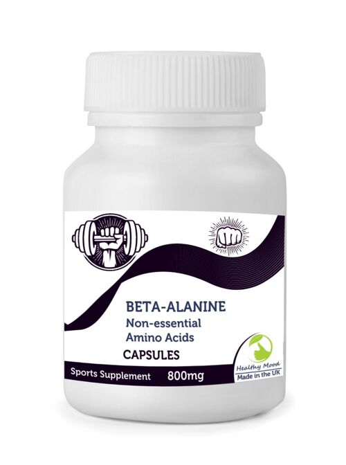 Beta-Alanine Capsules 800mg 250 Capsules Refill Pack