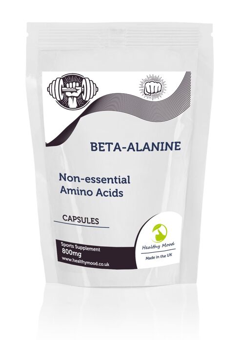 Beta-Alanine Capsules 800mg 1000 Capsules Refill Pack