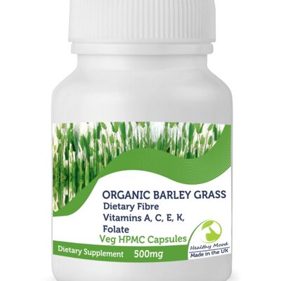 Paquete de muestra de cápsulas de hierba de cebada 500 mg 7 cápsulas