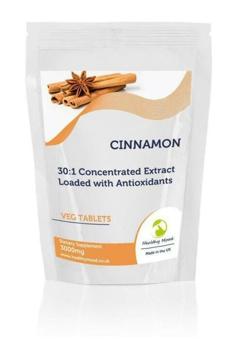 Cinnamon Tablets 3000mg  Extract 250 Tablets Refill Pack