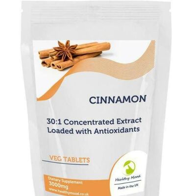Cinnamon Tablets 3000mg  Extract 500 Tablets Refill Pack