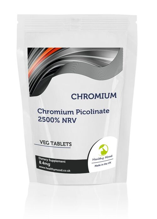 Chromium 8.4mg Tablets 90 Tablets Refill Pack