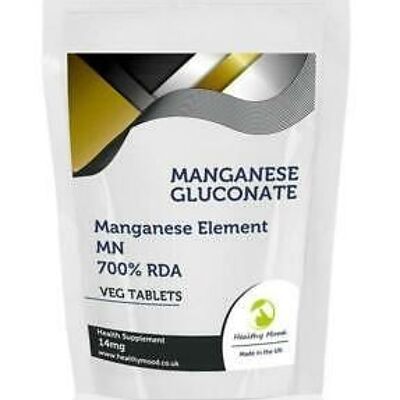 Manganese Gluconate Tablets 250 Tablets Refill Size