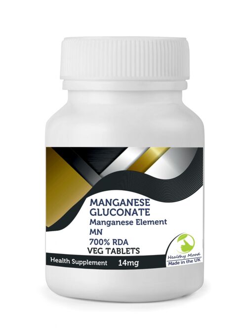 Manganese Gluconate Tablets 180 Tablets BOTTLE