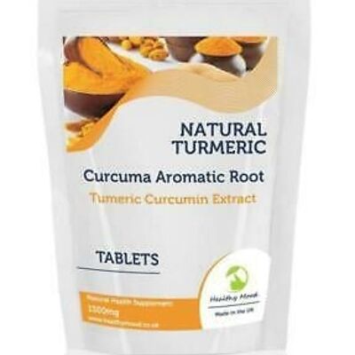 Turmeric Tablets Extract 1500mg 60 Tablets Refill Pack