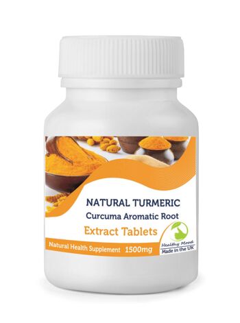 Extrait de Comprimés de Curcuma 1500mg 30 Comprimés FLACON 1