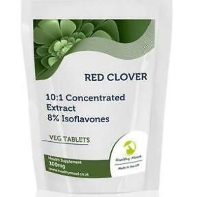 Red Clover Tablets Extract Isoflavones 30 Tablets Refill Pack
