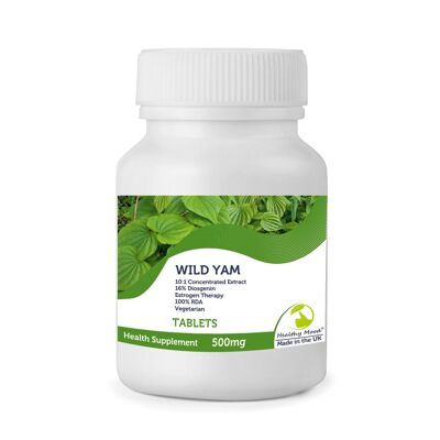 Wild Yam 500mg Tablets Sample Pack x 7 Tablets