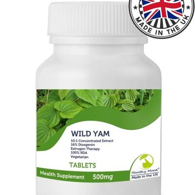 Wild Yam 500mg Tablets 180 Tablets BOTTLE