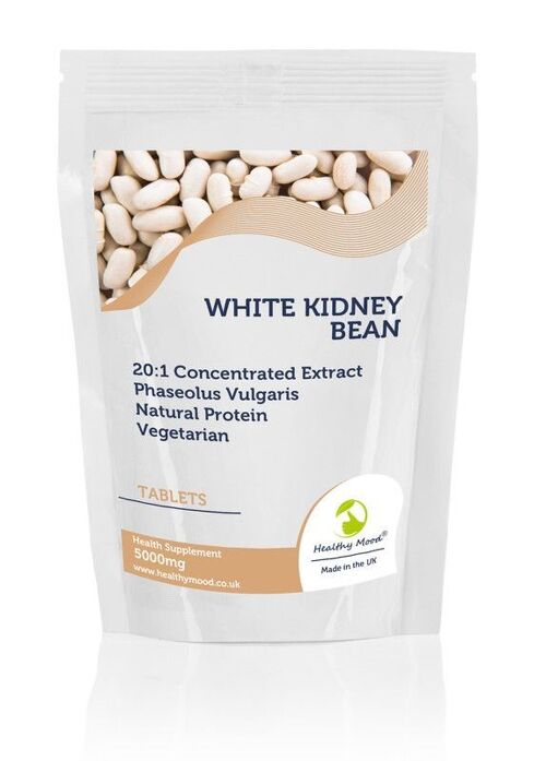 White Kidney Bean 5000mg Tablets 250 Tablets Refill Pack