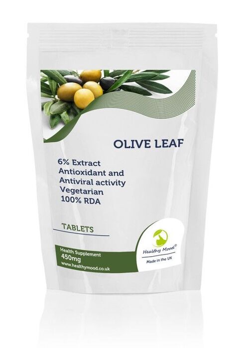 Olive Leaf 450mg Tablets 250 Tablets Refill Pack