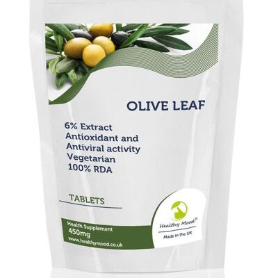 Olive Leaf 450mg Tablets 500 Tablets Refill Pack