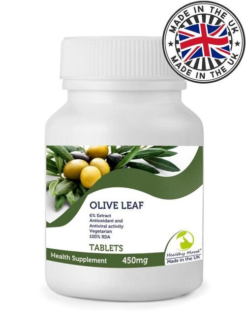 Olive Leaf 450mg Tablets 120 Tablets BOTTLE