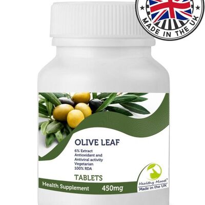 Olive Leaf 450mg Tablets 500 Tablets BOTTLE