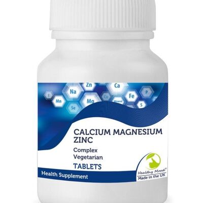 Tabletas de calcio con zinc y magnesio 30 tabletas BOTELLA