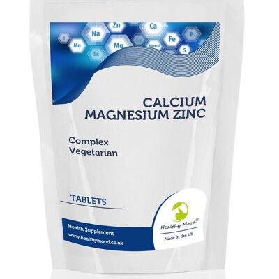 Tabletas de calcio con zinc y magnesio Paquete de recarga de 90 tabletas