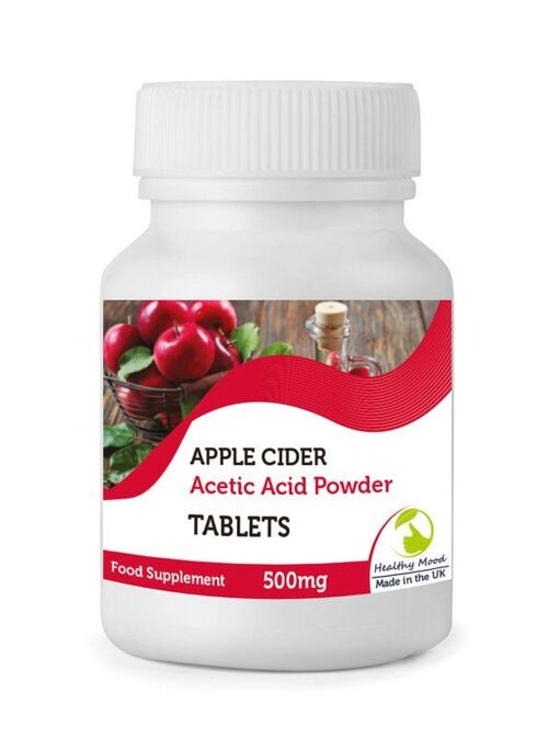 Apple Cider Vinegar 500mg Veg Tablets 30 Tablets BOTTLE