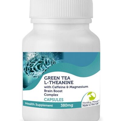 L-Teanina Tè Verde Caffeina Capsule Brain Boost 30 Compresse BOTTIGLIA