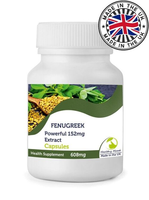 Fenugreek 608mg Extract Capsules 1000 Tablets BOTTLE