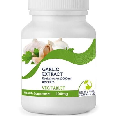 Garlic Tablets 100mg Extract as 10000mg 120 Tablets BOTTLE